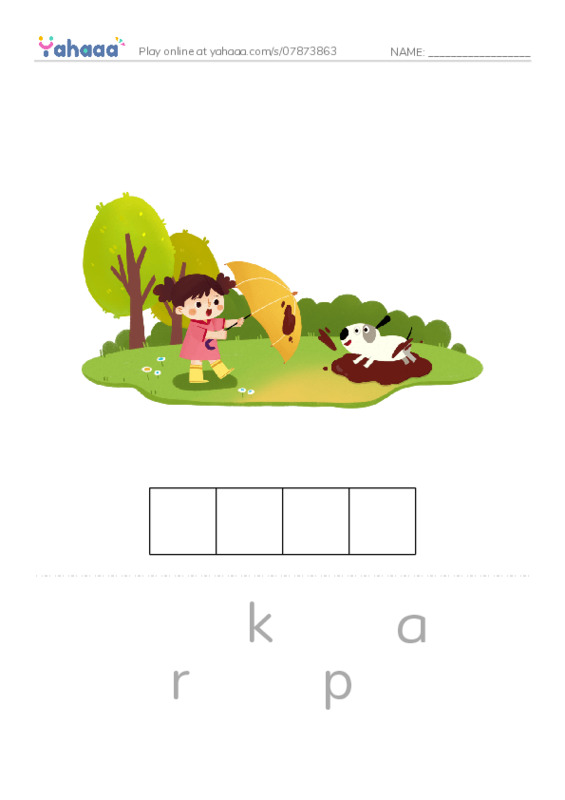 RAZ Vocabulary D: My Neighborhood PDF word puzzles worksheet