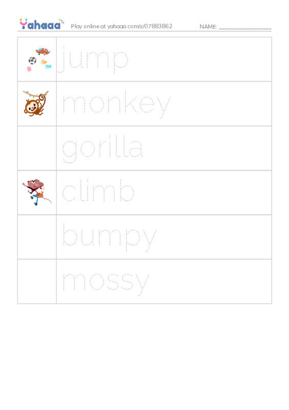 RAZ Vocabulary D: Sky High PDF one column image words