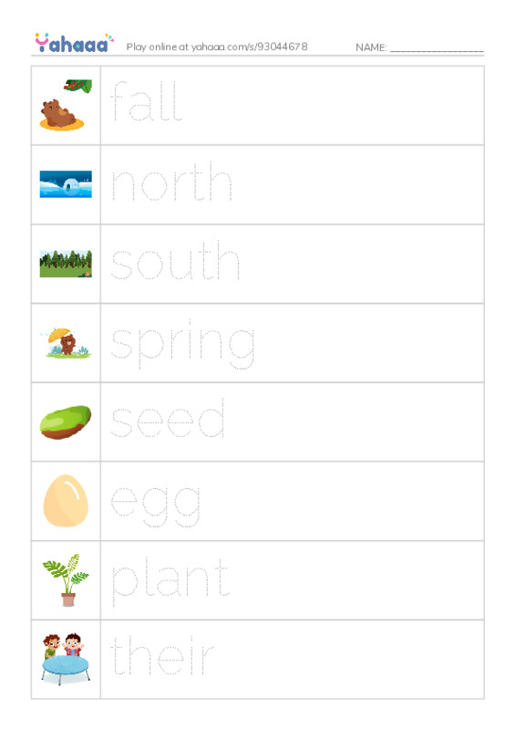 RAZ Vocabulary D: Welcome Back Butterflies PDF one column image words