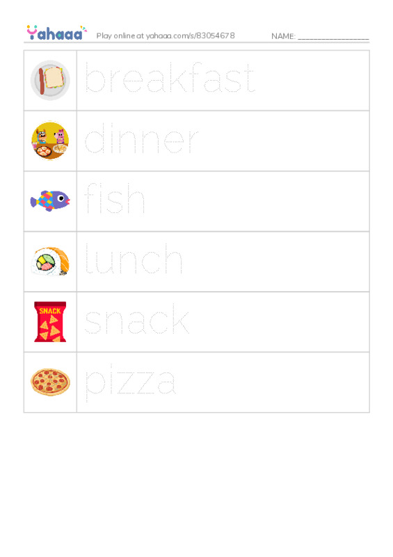 RAZ Vocabulary D: What PDF one column image words