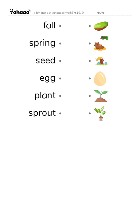 RAZ Vocabulary D: Who Runs Faster PDF link match words worksheet