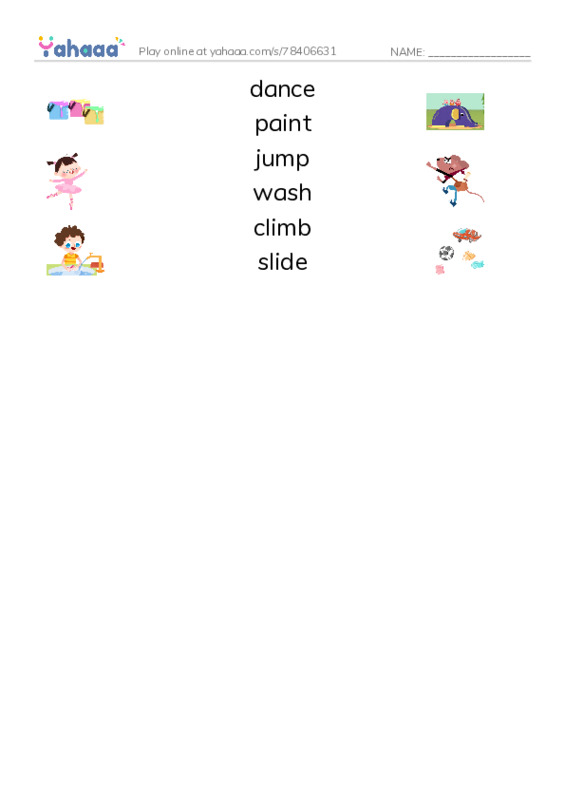 RAZ Vocabulary D: Why Cant I PDF three columns match words