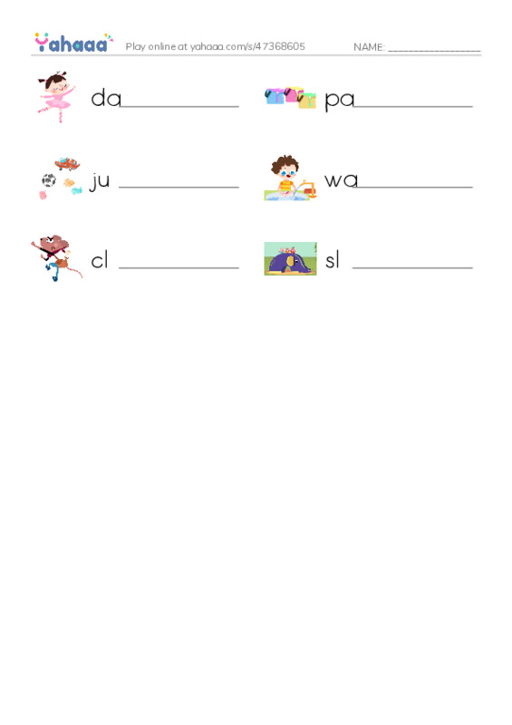 RAZ Vocabulary D: Why Cant I PDF worksheet writing row