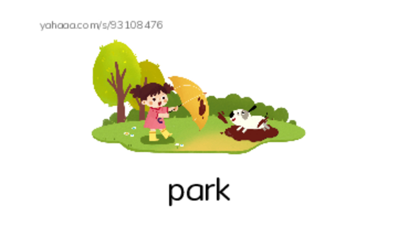 RAZ Vocabulary E: City Places PDF index cards with images