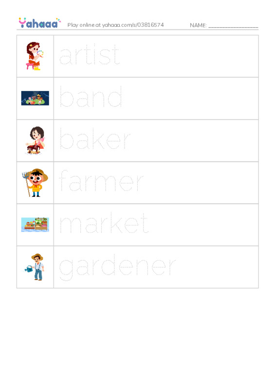 RAZ Vocabulary E: Hooray for the Farmers Market PDF one column image words