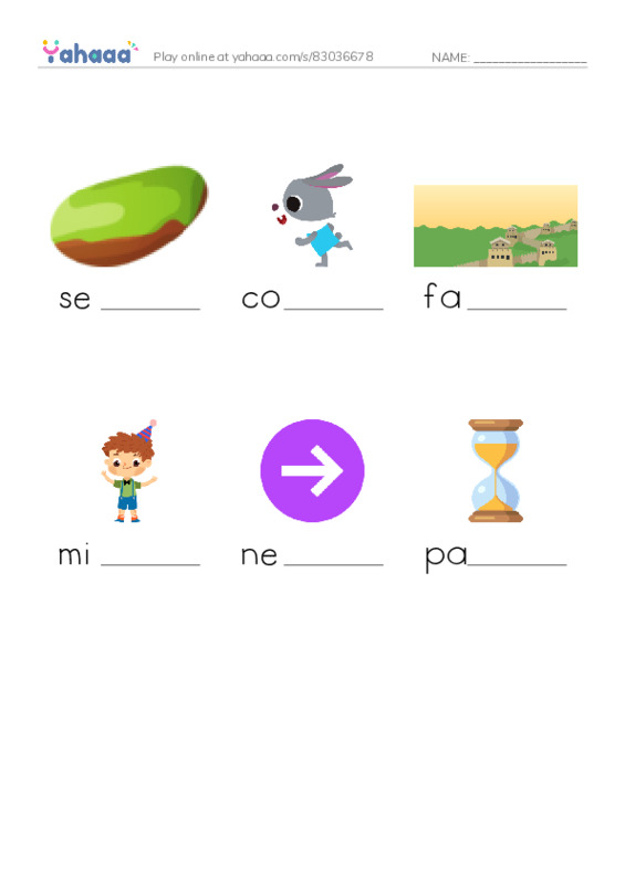 RAZ Vocabulary E: The Contest PDF worksheet to fill in words gaps