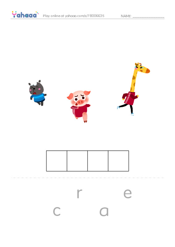 RAZ Vocabulary F: Best of Friends PDF word puzzles worksheet
