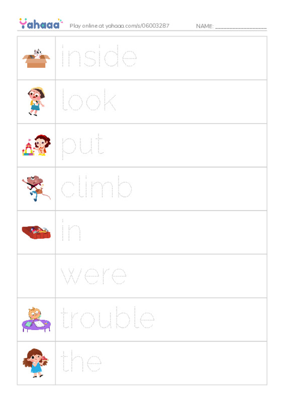 RAZ Vocabulary F: Double It PDF one column image words