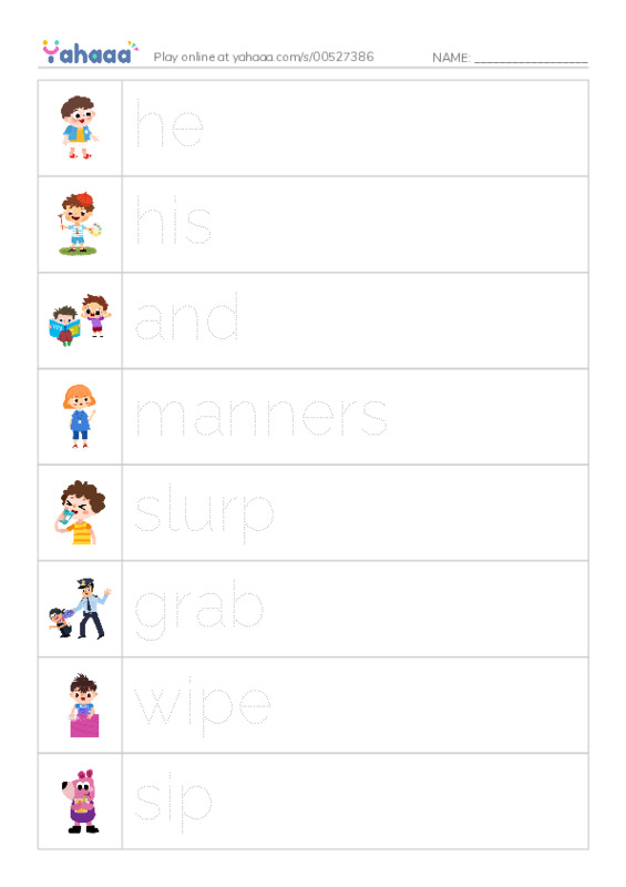 RAZ Vocabulary F: Eat Like a Pig PDF one column image words