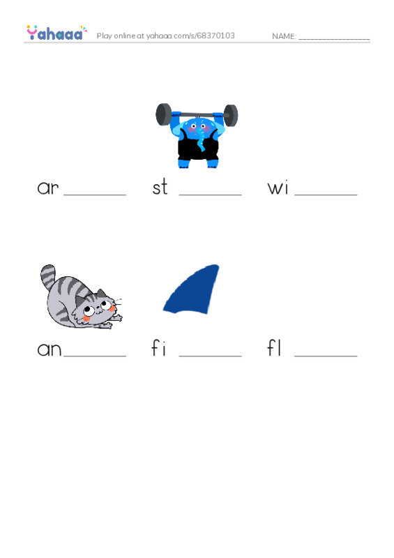 RAZ Vocabulary F: How Do They Move PDF worksheet to fill in words gaps