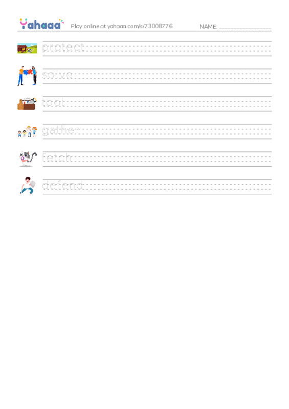 RAZ Vocabulary F: Smart Crows PDF write between the lines worksheet