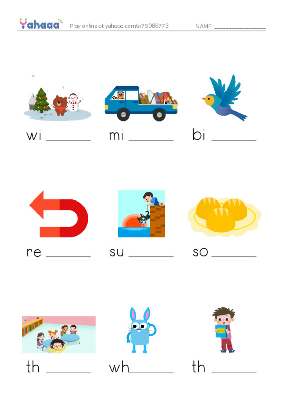 RAZ Vocabulary F: Some Birds Go PDF worksheet to fill in words gaps