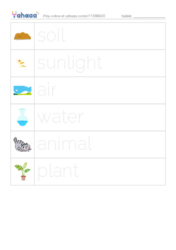 RAZ Vocabulary F: The Food Chain PDF one column image words