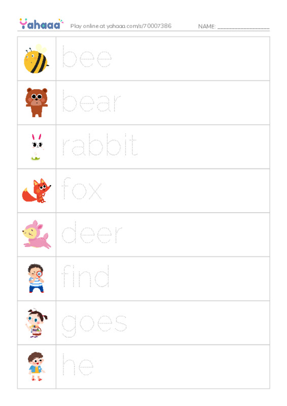 RAZ Vocabulary F: Where Is Cub1 PDF one column image words