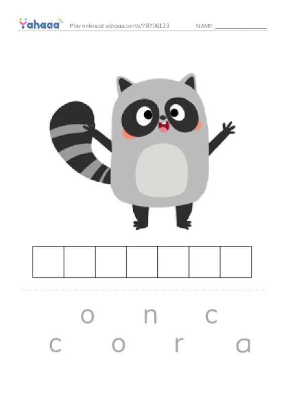 RAZ Vocabulary F: Where Is Cub2 PDF word puzzles worksheet