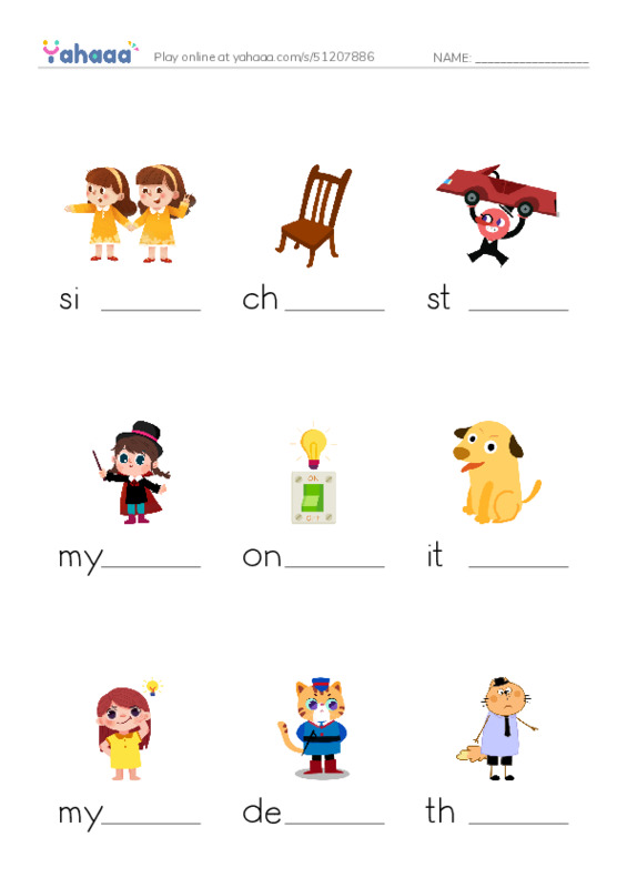 RAZ Vocabulary G: Beanie and the Missing Bear PDF worksheet to fill in words gaps