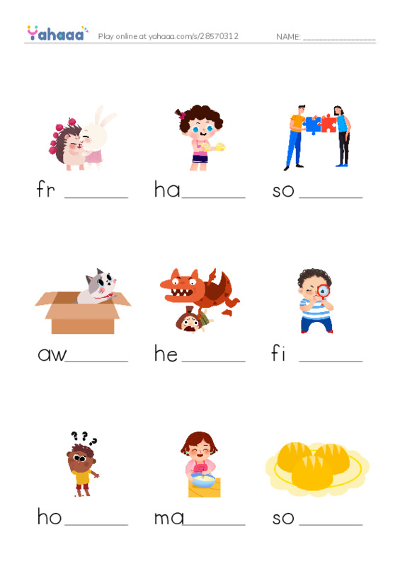 RAZ Vocabulary G: Dogs at Work1 PDF worksheet to fill in words gaps