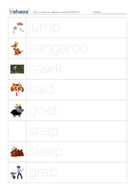 RAZ Vocabulary G: I Bet I Can PDF one column image words