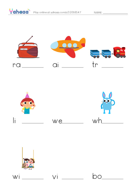 RAZ Vocabulary G: Long Ago and Today PDF worksheet to fill in words gaps
