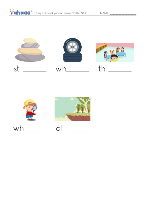 RAZ Vocabulary G: Places People Live2 PDF worksheet to fill in words gaps