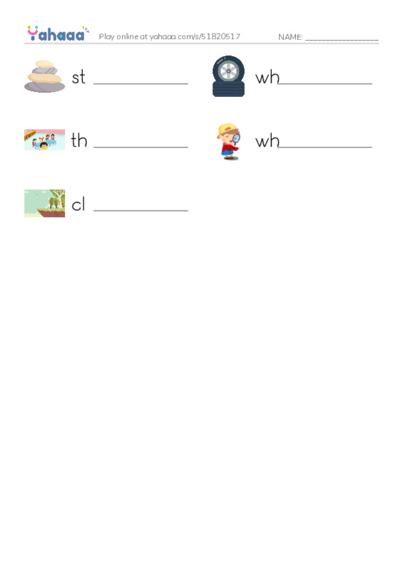 RAZ Vocabulary G: Places People Live2 PDF worksheet writing row