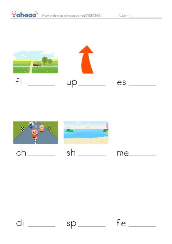 RAZ Vocabulary G: The Chase PDF worksheet to fill in words gaps