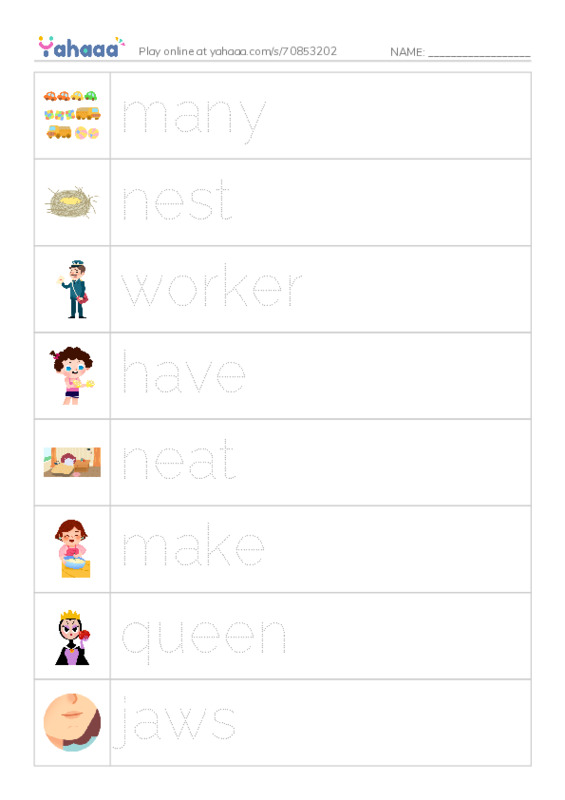 RAZ Vocabulary G: The Queen Ants Birthday PDF one column image words