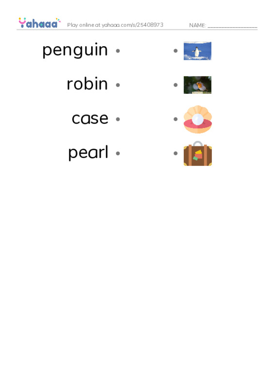 RAZ Vocabulary G: Whose Eggs Are These2 PDF link match words worksheet