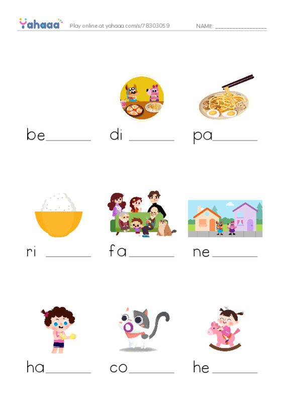 RAZ Vocabulary H: Marias Thanksgiving1 PDF worksheet to fill in words gaps