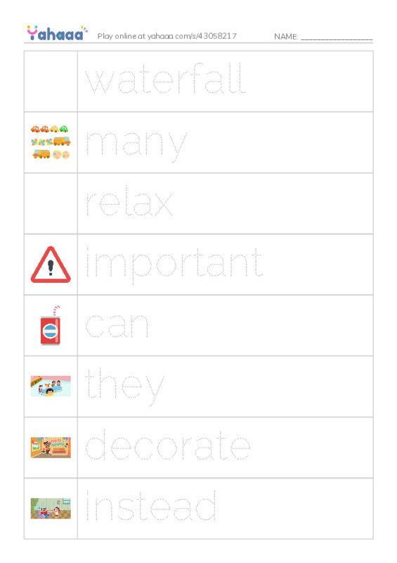 RAZ Vocabulary H: Pocket Parks PDF one column image words