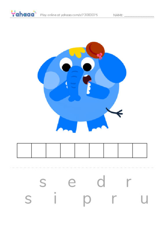 RAZ Vocabulary I: A Visit to the Zoo3 PDF word puzzles worksheet