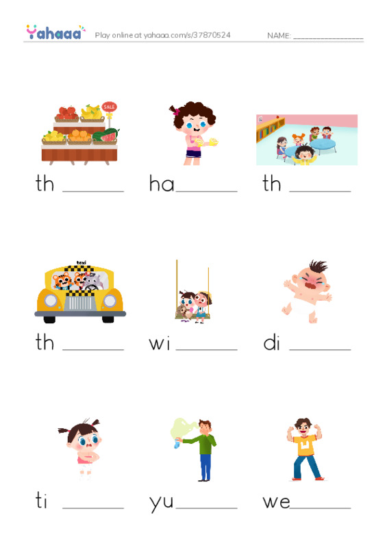 RAZ Vocabulary I: Arthurs Bad News Day2 PDF worksheet to fill in words gaps