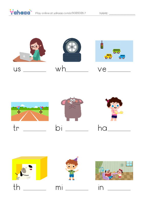 RAZ Vocabulary I: Bigger Than a Monster Truck Birds PDF worksheet to fill in words gaps