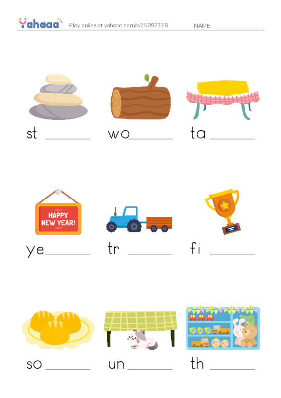 RAZ Vocabulary I: Building a Bridge PDF worksheet to fill in words gaps