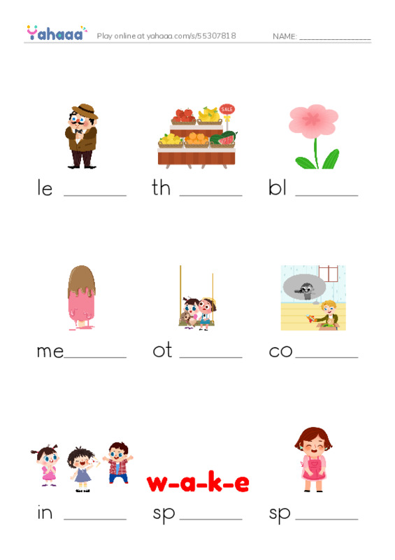 RAZ Vocabulary I: How Glooskap Found Summer PDF worksheet to fill in words gaps