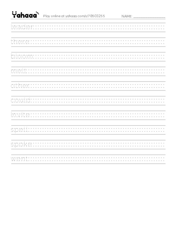 RAZ Vocabulary I: How Glooskap Found Summer PDF write between the lines worksheet