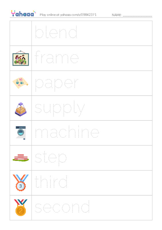 RAZ Vocabulary I: How to Make Paper PDF one column image words