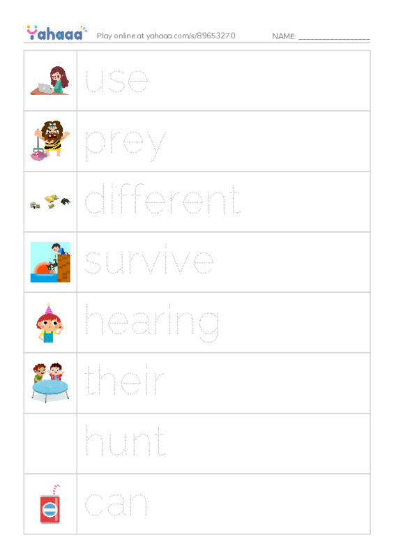 RAZ Vocabulary I: Owls Overhead PDF one column image words