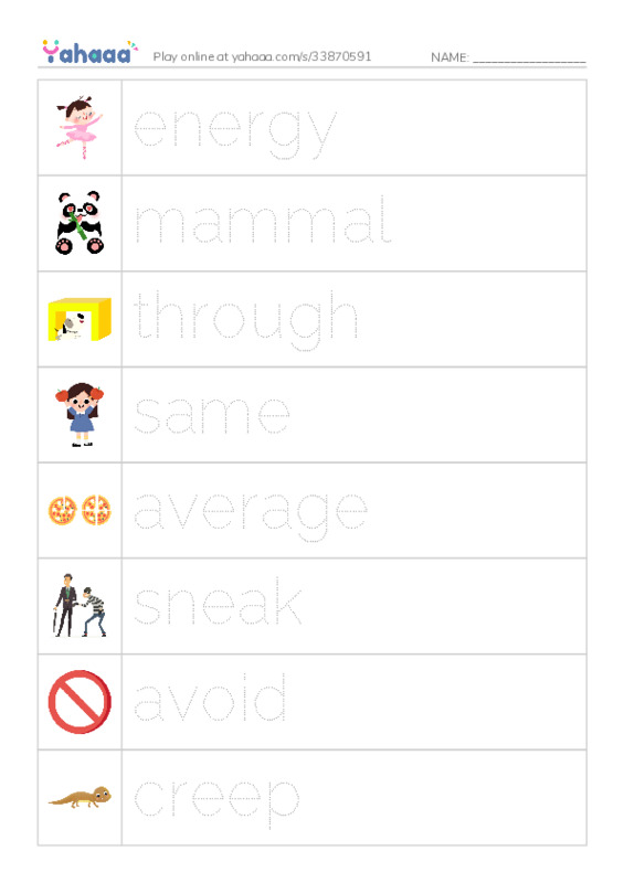 RAZ Vocabulary I: Slow and Slower PDF one column image words