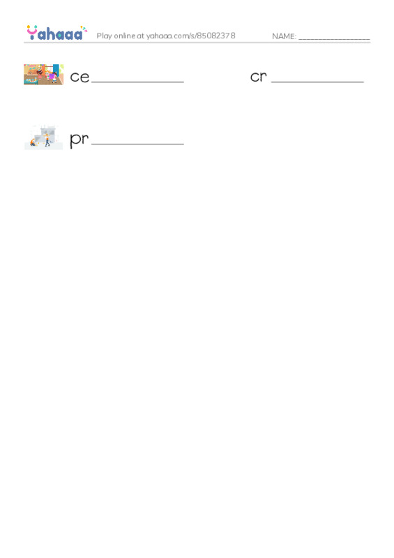 RAZ Vocabulary I: The 100th Day Project PDF worksheet writing row
