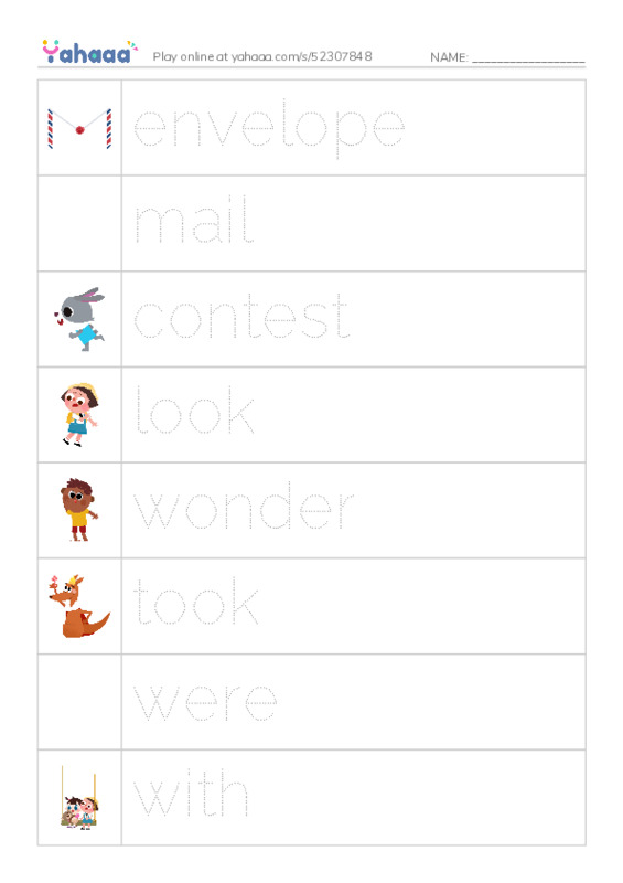 RAZ Vocabulary I: The Magic Bike PDF one column image words