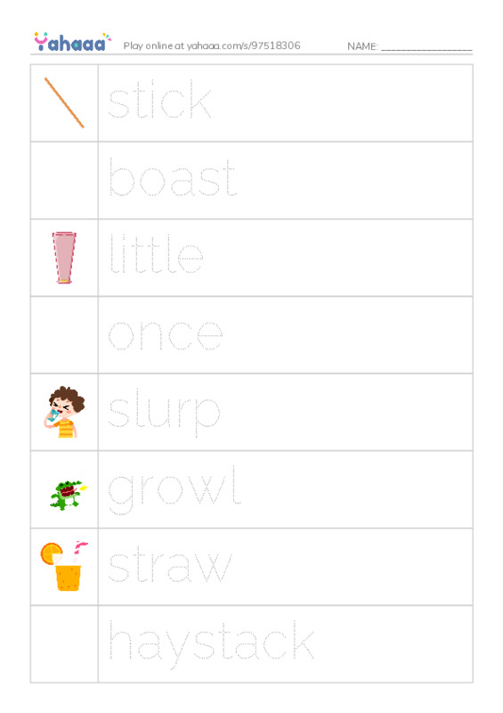 RAZ Vocabulary I: The Three Little Pigs PDF one column image words
