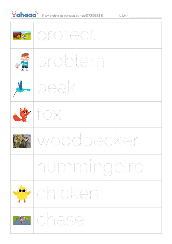 RAZ Vocabulary I: Why Robins Hop PDF one column image words