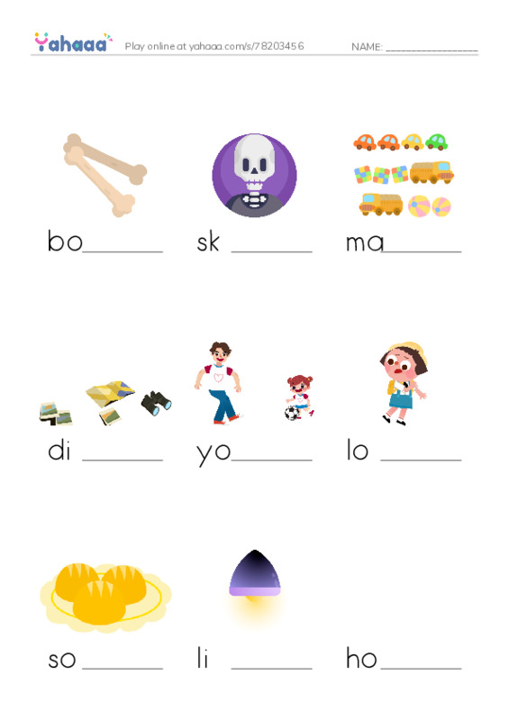 RAZ Vocabulary J: Animal Skeletons PDF worksheet to fill in words gaps