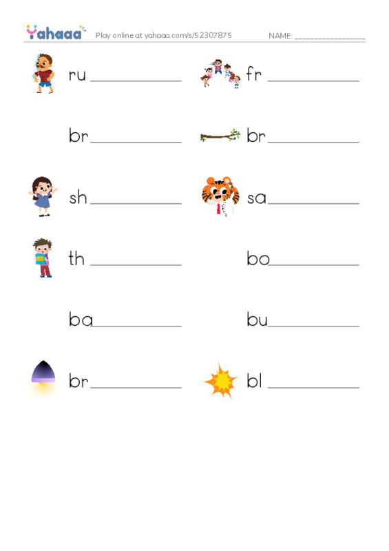 RAZ Vocabulary J: Can You Say Pterodactyl1 PDF worksheet writing row