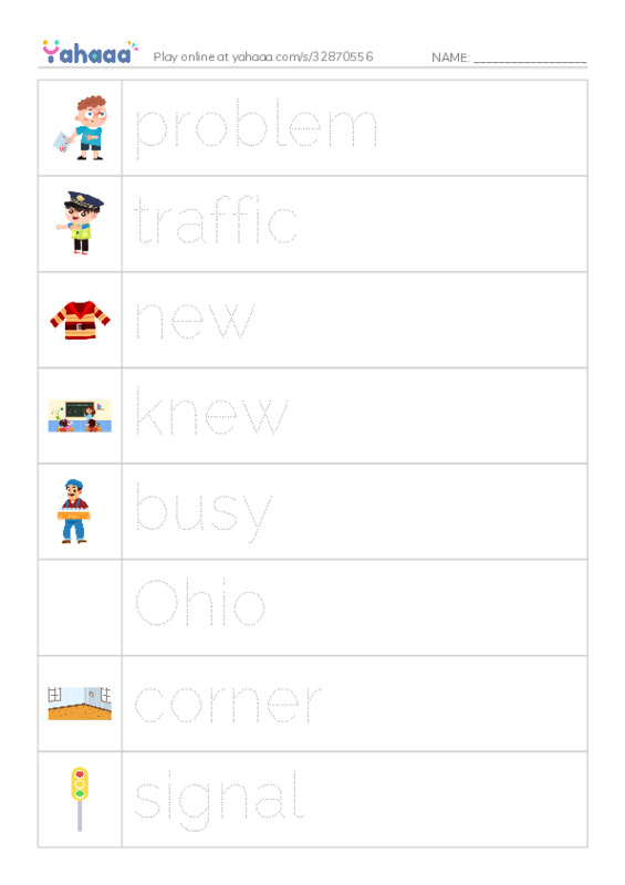 RAZ Vocabulary J: Garrett Morgan and the Traffic Signal PDF one column image words