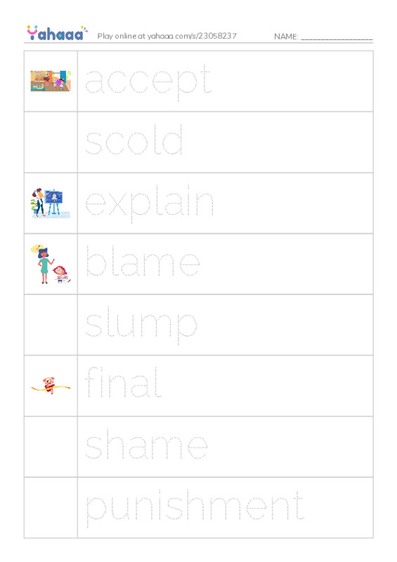 RAZ Vocabulary J: I Broke It PDF one column image words