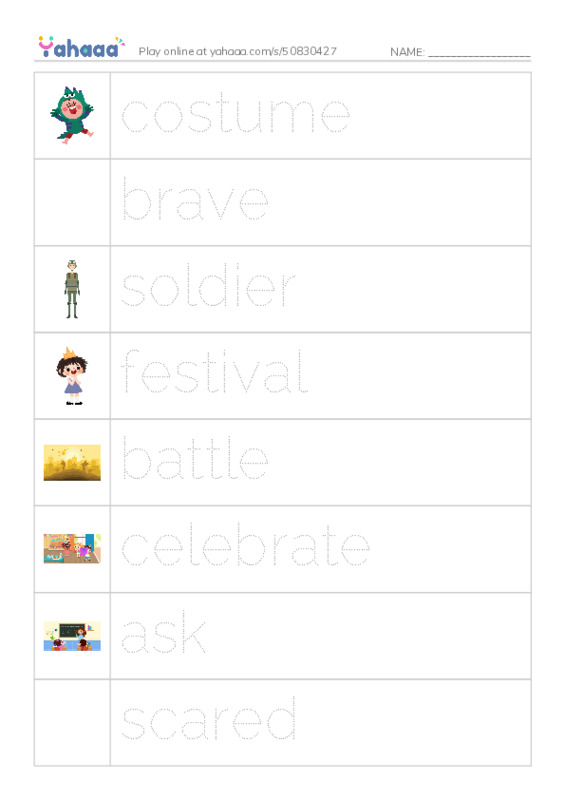 RAZ Vocabulary J: Its Cinco de Mayo Carlos PDF one column image words
