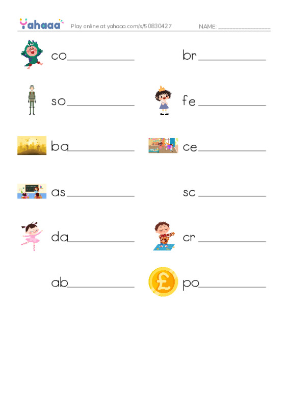 RAZ Vocabulary J: Its Cinco de Mayo Carlos PDF worksheet writing row