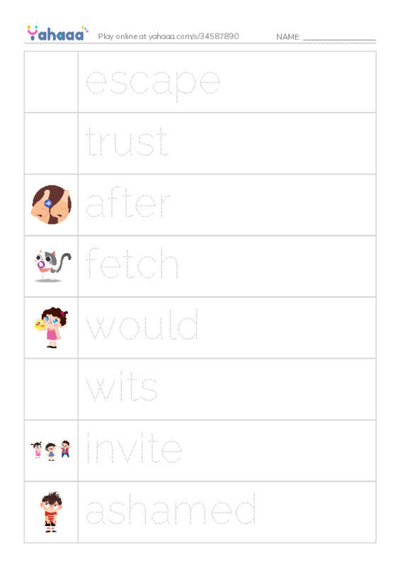 RAZ Vocabulary J: Monkey and Crocodile PDF one column image words